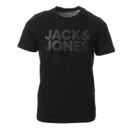 T-shirt Noir Garçon Jack & Jones Logo Tee 12152730