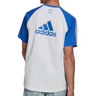 Juventus T-shirt Blanc/Bleu Homme Adidas vue 2