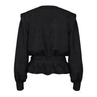 Blouse Noir Femme Pieces Nilas vue 2