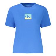 T-Shirt Bleu Femme Calvin Klein Jeans Classic pas cher