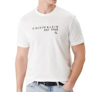 Weißes Herren-T-Shirt von Calvin Klein Jeans – Großhandel günstig