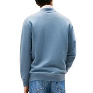 Sweat Bleu Homme Tommy Jeans Flag Crew vue 2