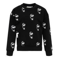Sweat Noir Snoopy Fille Kids Only Peanuts pas cher