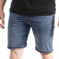 Short en jeans Bleu Homme Paname Brothers Bradley pas cher