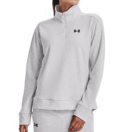 Sweat 1/4 de Zip Gris Femme Under Armour Fleece pas cher