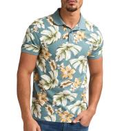 Polo Bleu à Motifs Homme Petrol Industries POL908