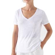 T-shirt Blanc Femme Salsa Linen pas cher