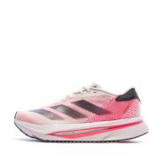 Chaussures de running Blanches/Roses Femme Adidas Adizero pas cher