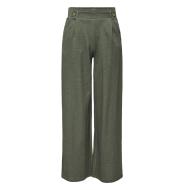 Pantalon Fluide Kaki foncé Femme JDY Geggo vue 3