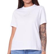 T-Shirt Blanc Femme Calvin Klein Jeans Classic Foil
