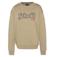 Sweat Beige Homme Schott Stanley