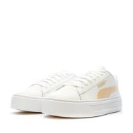 Baskets Blanches/Beige Femme Puma Smash Platform V3 vue 6