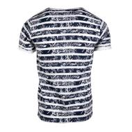 T-shirt Marine/Blanc Homme La Maison Blaggio Mauricio vue 2