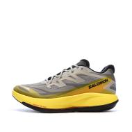 Chaussures de Running Grises/Jaunes Homme Salomon Phantasm 2 pas cher