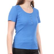 T-shirt Bleu Only Simple pas cher