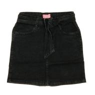 Jupe en jean Noire Fille Naf Naf 7531 pas cher