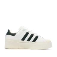 Baskets Blanches/Noir Femme Adidas Superstar Bonega vue 2