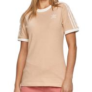 T-shirt Beige Femme Adidas Stripes pas cher