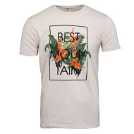 T-shirt Beige Homme Best Mountain 1015