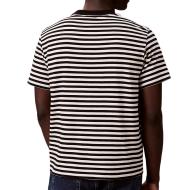 T-Shirt à Rayure Noir/Écru Homme Calvin Klein Jeans 20s Stripe vue 2