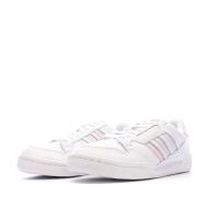 Baskets Blanches/Rose Femme Adidas Continental 80 Stripes vue 6