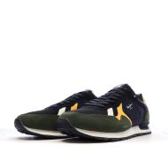 Baskets Marine/Kaki/Jaune Homme Pepe jeans Brit Heritage vue 6