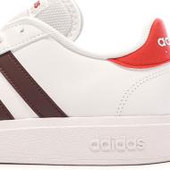 Baskets Blanches/Rouge Homme Adidas Grand Court Base 2.0 vue 7