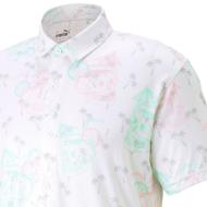 Chemisette de Golf Blanche Imprimé Homme Puma Tropi-cool vue 3