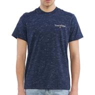 T-shirt Marine Homme Tommy Hilfiger Heathered pas cher