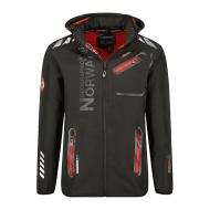 Parka Softshell Noir/Orange Homme Geographical Norway GN-ROYAUTE pas cher