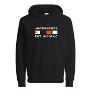 Sweat à Capuche Noir Garçon Jack & Jones Freddie