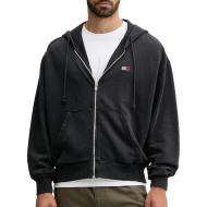 Tommy Hilfiger DM0DM22080 Men's Black Zip Sweat Top