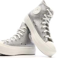 Baskets Argentés Femme Converse Chuck Taylor All Star Lift vue 7