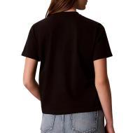 Camiseta negra de mujer Calvin Klein Jeans Classic Script ver 2