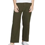 Pantalon Kaki en lin Femme Quiksilver Her Flare pas cher