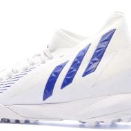 Chaussures de foot Blanc/Bleu Homme Adidas Predator Edge.3 TF vue 7