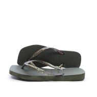 Tongs Kaki Femme Havaianas Hav Square Logo pas cher