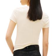 T-shirt Slim Jaune Femme Tommy Hilfiger Linear vue 2