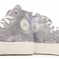 Baskets Mauve Femme Converse All Star Lift Platform Shimmer vue 7