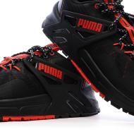 Baskets Noires/Rouges Homme Puma Pacer vue 7