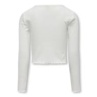 Top Blanc Fille Kids ONLY Nella vue 2