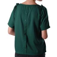 Blouse Verte Femme Deeluxe Amalia vue 2