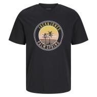 T-shirt Noir Garçon Jack & Jones Palm