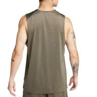 Débardeur de Sport Kaki Homme Nike M Nk Df Ready vue 2