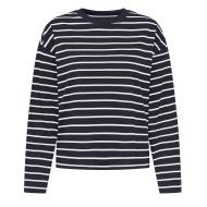 T-Shirt Manches Longues Marine Femme Only Happy
