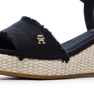Tommy Hilfiger Women’s Black Heeled Sandals – Wedgeee Photo of the Espace des Marques %store% store - view of %key%