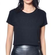 T-shirt Noir Femme Von Dutch Strass