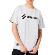 T-shirt Gris Femme Superdry Applique