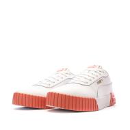 Baskets Blanc/Orange Femme Carina 2.0 vue 6