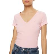 T-Shirt Rose Femme Tommy Hilfiger Essentials pas cher
